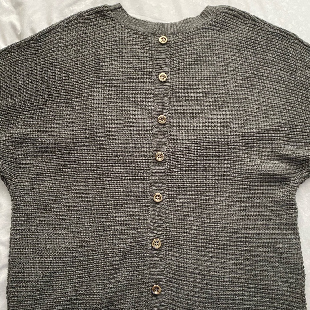 Questions Button Detail Sweater